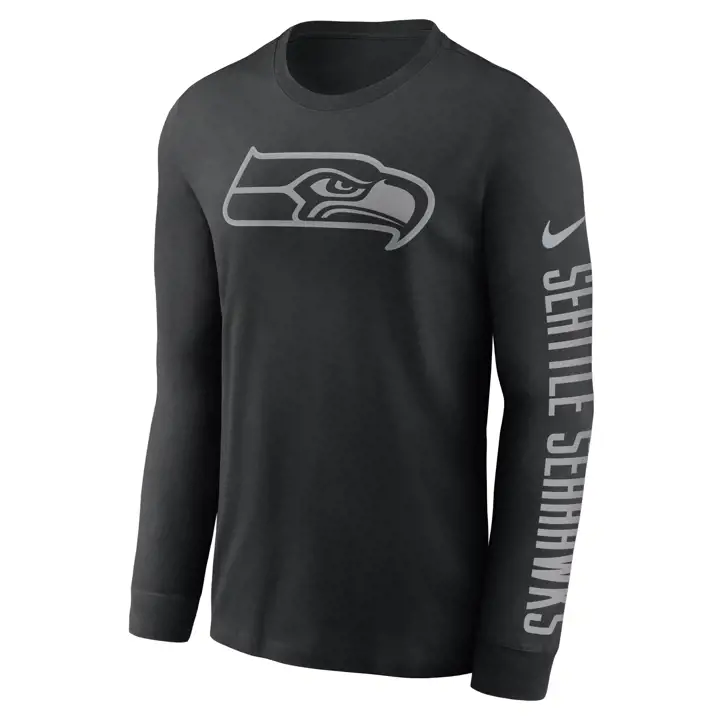 T-Shirt Manches Longues RFLCTV NFL SEATTLE SEAHAWKS 22 BLK