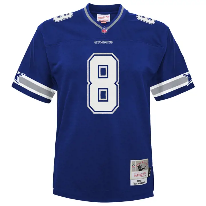 COWBOYS NFL Maillot de jeune joueur retraité Legacy Troy Aikman avec