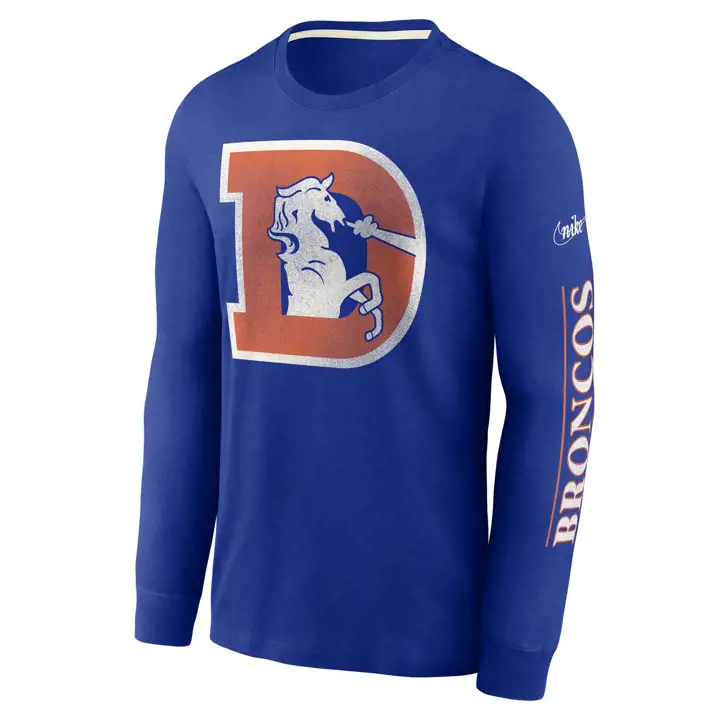 T-shirt manches longues à logo d'équipe NFL Rewind DENVER BRONCOS 22 RBL