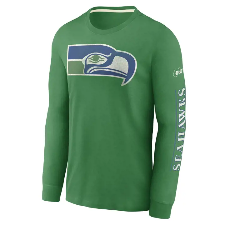 T-Shirt NFL manches longues logo Seattle Seahawks Rewind 22 vert