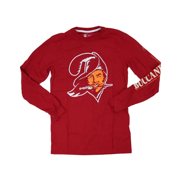 T-shirt manches longues avec logo d'équipe NFL Rewind BUCCANEERS DE TAMPA BAY 22 ROUGE