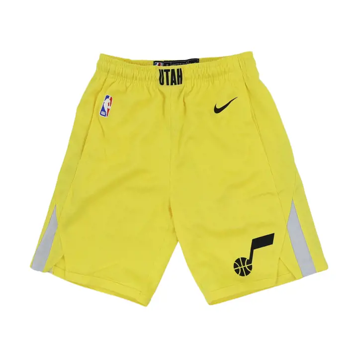 Shorts icônes jeunes NBA Utah Jazz jaune