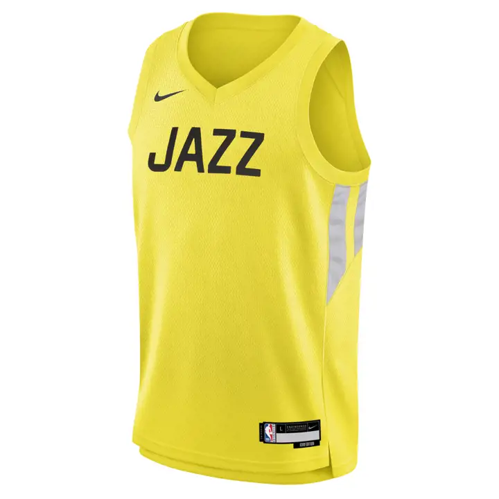 Maillot vierge jeune NBA Utah Jazz jaune