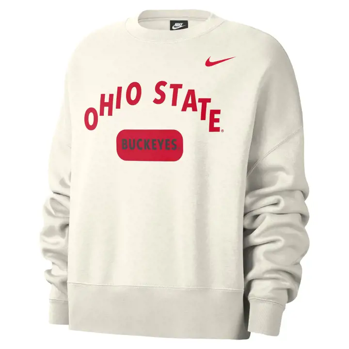 Sweat-shirt ras du cou campus femme NCAA Buckeyes de l'Ohio State 22 I