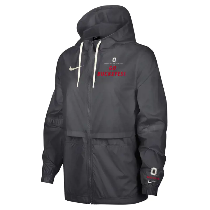 Veste coupe-vent pour femme NCAA Ohio State Buckeyes 22 ANTHRA