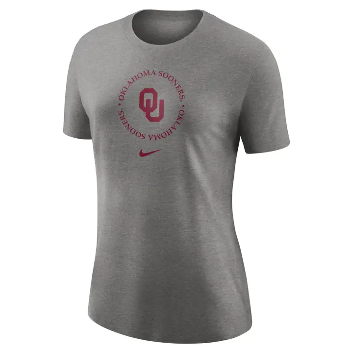T-shirt logo Triblend Drifit NCAA Oklahoma Sooners pour femme 2