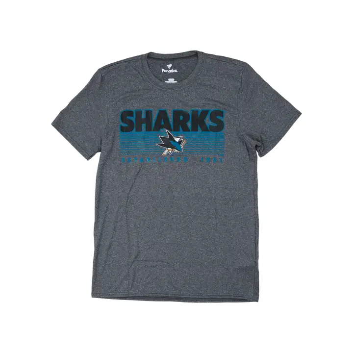 T-shirt Charcoal San Jose Sharks NHL Prodigy Chiné