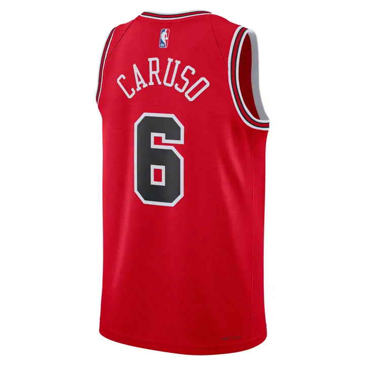 Maillot Swingman NBA ICON des Chicago Bulls Alex Caruso Rouge