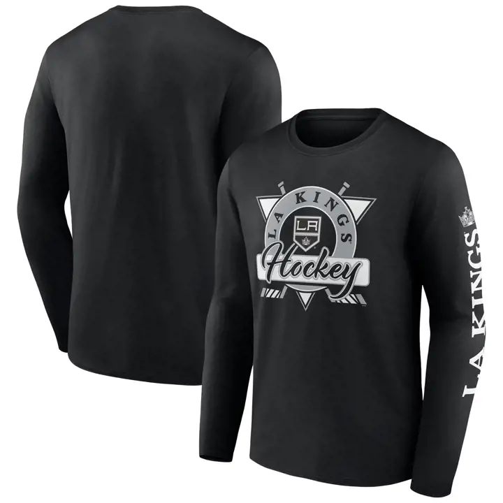 T-shirt ML Los Angeles Kings NHL Covert noir