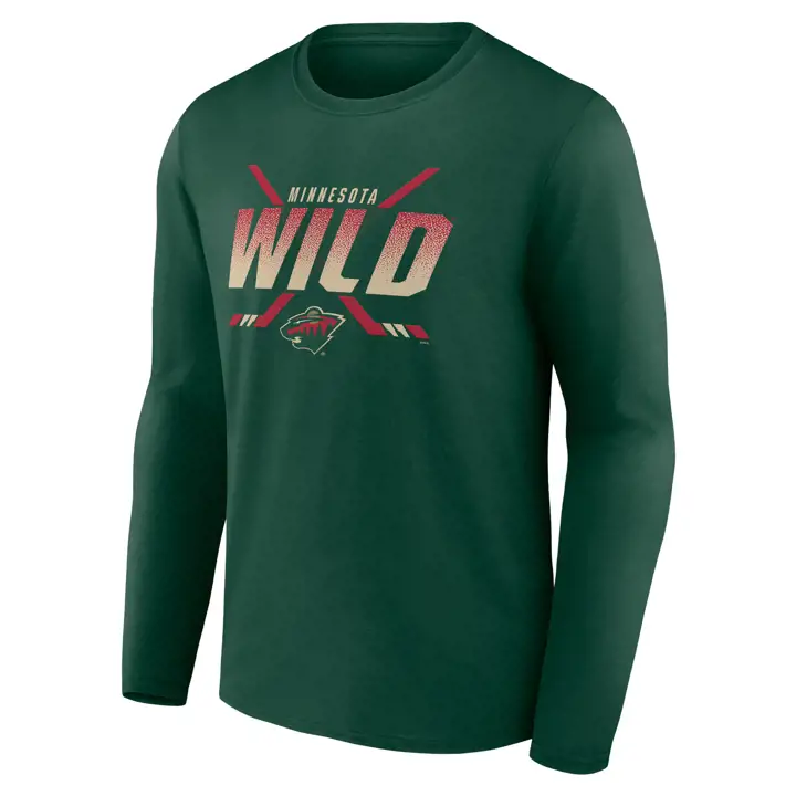 T-shirt manches longues Minnesota Wild NHL Covert vert