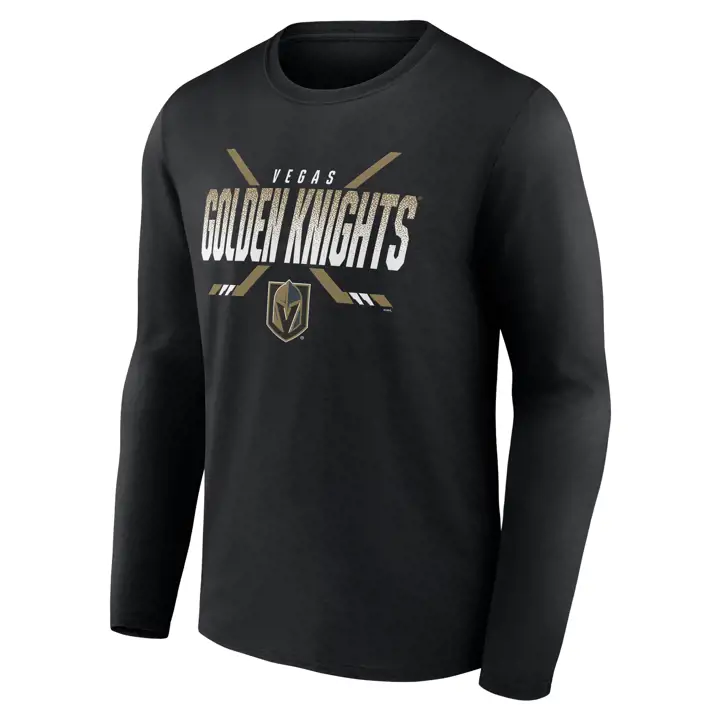 T-shirt manches longues NHL Covert des Golden Knights de Vegas - Noir