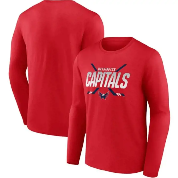T-shirt ML Washington Capitals LNH Covert Rouge