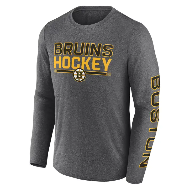 T-shirt manches longues Boston Bruins NHL Heather Sweep anthracite