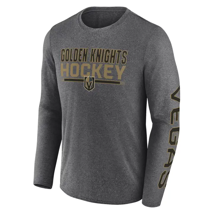 T-shirt à manches longues Heather Sweep LNH des Vegas Golden Knights - Anthracite