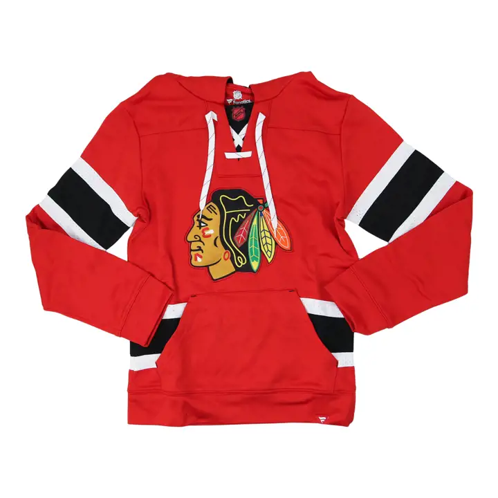 Chicago Blackhawks LNH Powerplay Sweat à Capuche Lacé rouge/noir
