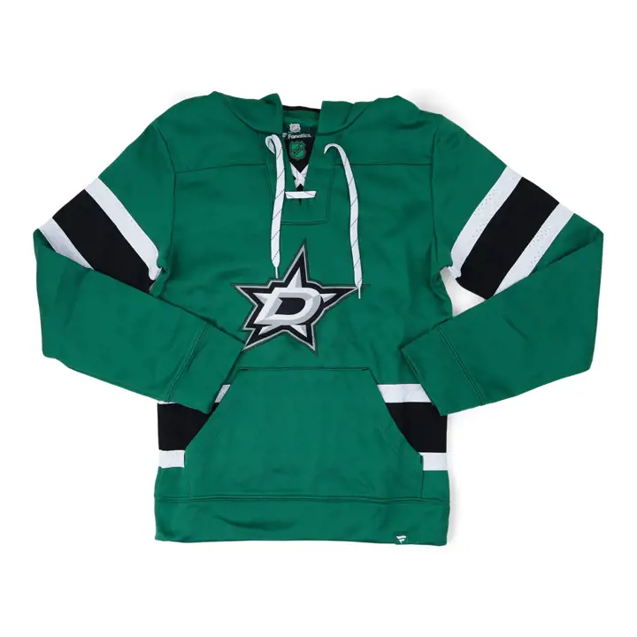 Chandail à capuchon à lacets Powerplay LNH Dallas Stars vert/noir