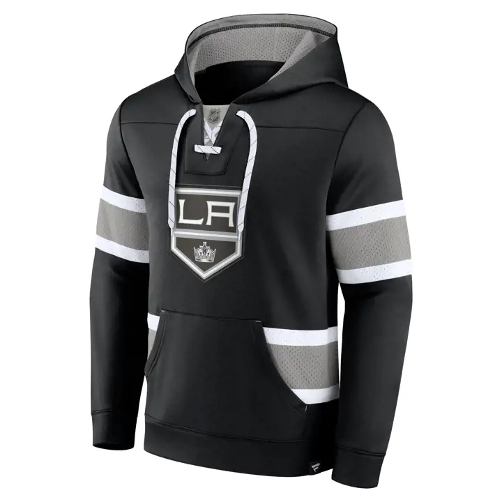 Sweat à capuche en lacet Powerplay des Kings de Los Angeles NHL noir/gris
