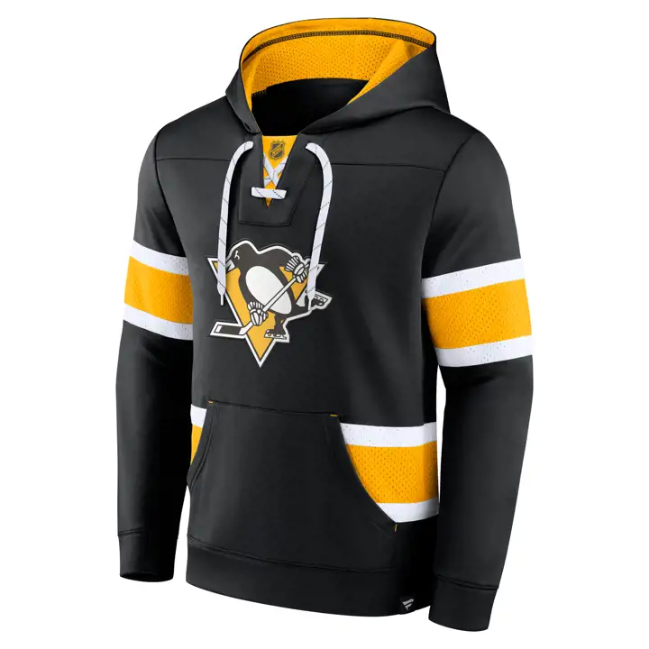 Pittsburgh Penguins NHL Pull à capuchon avec lacets Powerplay blk/gl