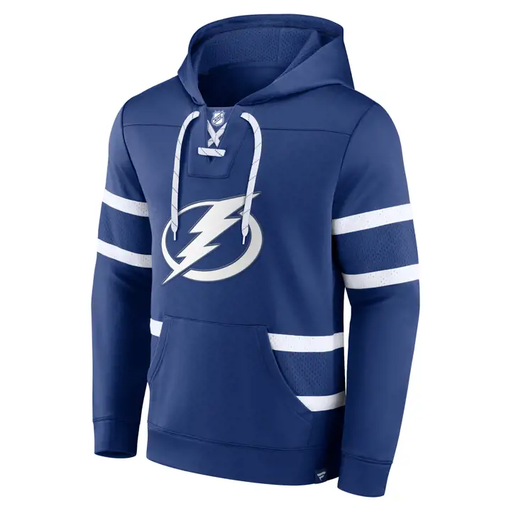 Chandail à capuchon à lacets Tampa Bay Lightning NHL Powerplay bleu/bleu