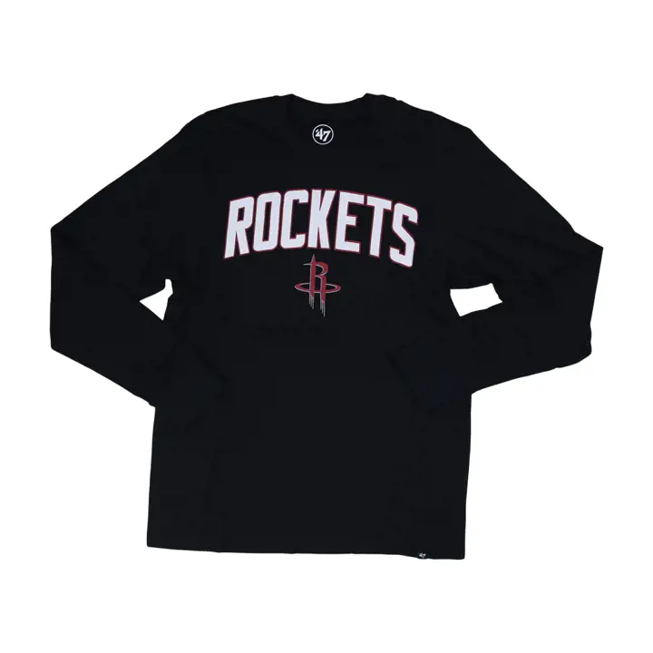 T-shirt Manches Longues NBA Pregame Super Rival Houston Rockets Noir