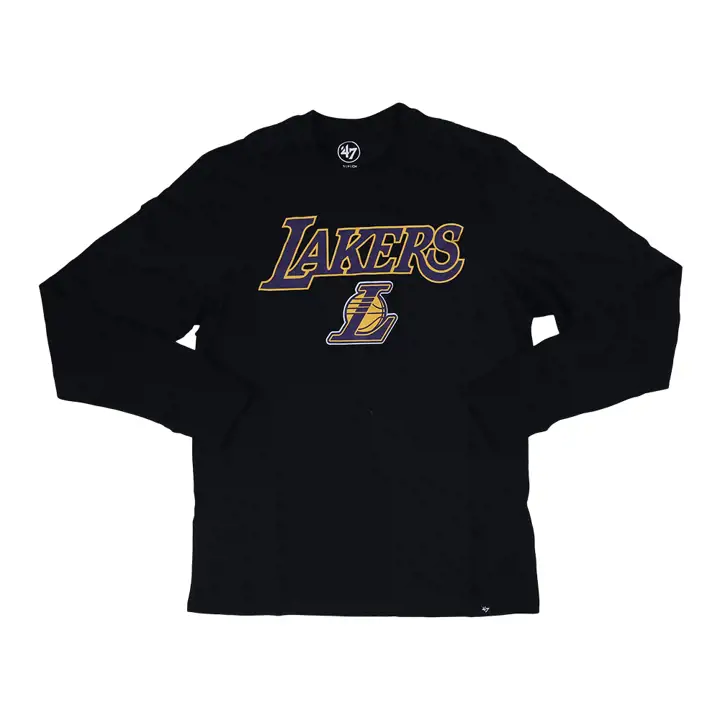 T-shirt Los Angeles Lakers NBA Pregame Super Rival manches longues noir