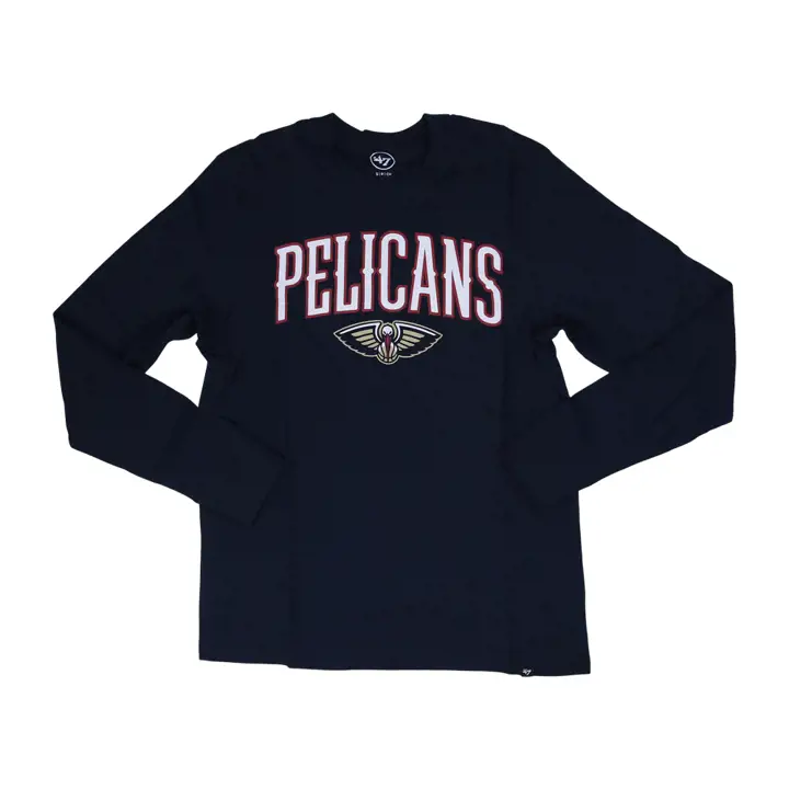 T-shirt à manches longues New Orleans Pelicans NBA Pregame Super Rival Bleu Marine