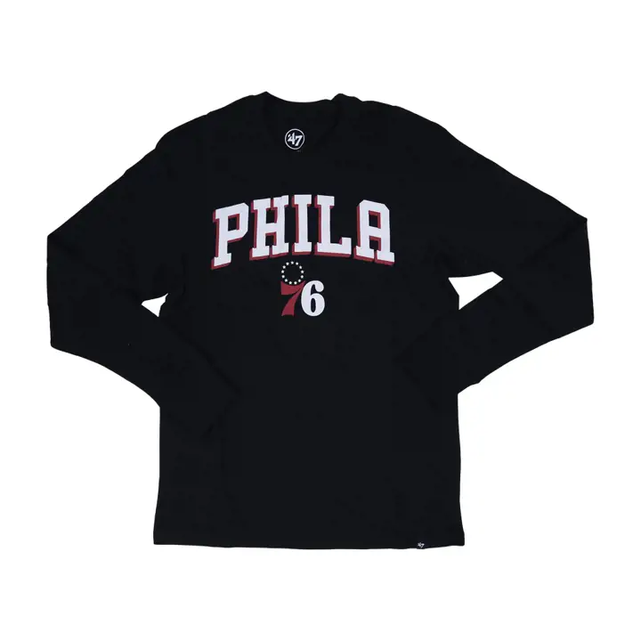 T-shirt manches longues NBA Philadelphia 76ers "Super Rival" - Noir