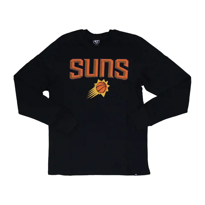 T-shirt à manches longues noir Phoenix Suns NBA Super Rival d'avant-match