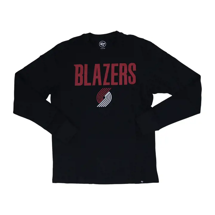 T-shirt Portland Trail Blazers NBA Pregame Super Rival manches longues Bl