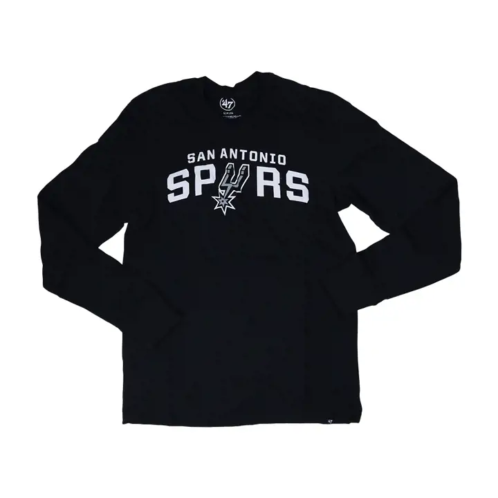 T-shirt MC Super Rival d'avant-match des Spurs de San Antonio NBA Noir