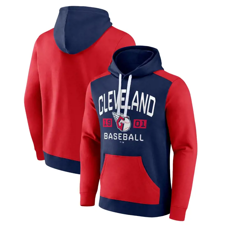 Cleveland Guardians MLB Forward HP Hoodie BLEU MARINE/ROUGE