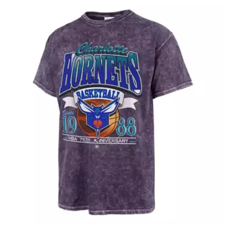 T-shirt tubulaire Charlotte Hornets NBA Rim Rocker PUR