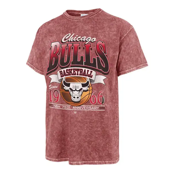 T-shirt tubulaire Chicago Bulls NBA Rim Rocker ROUGE