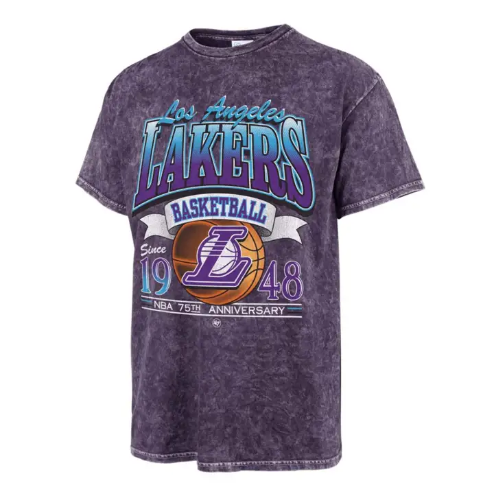 T-shirt tubulaire Los Angeles Lakers NBA Rim Rocker PUR