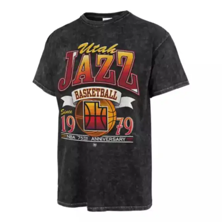 T-shirt tubulaire NBA Rim Rocker Utah Jazz BLEU MARINE