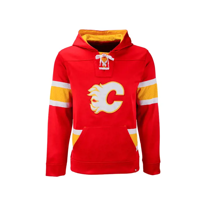 Calgary Flames NHL Powerplay Lace Hoodie Rouge/Gr