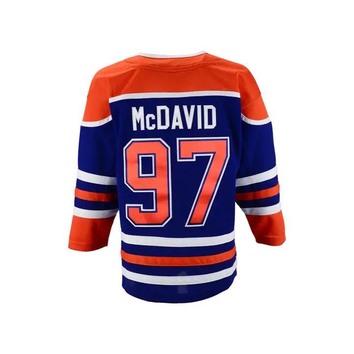 Maillot de joueur Connor McDavid des Oilers d'Edmonton de la LNH pour enfants