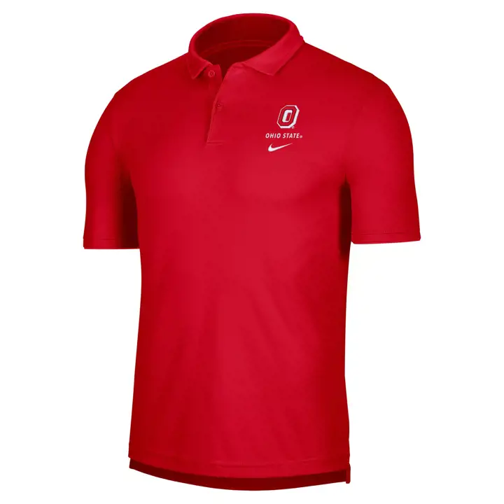 Polo en coton UV Ohio State Buckeyes NCAA Dri Fit 22 Rouge