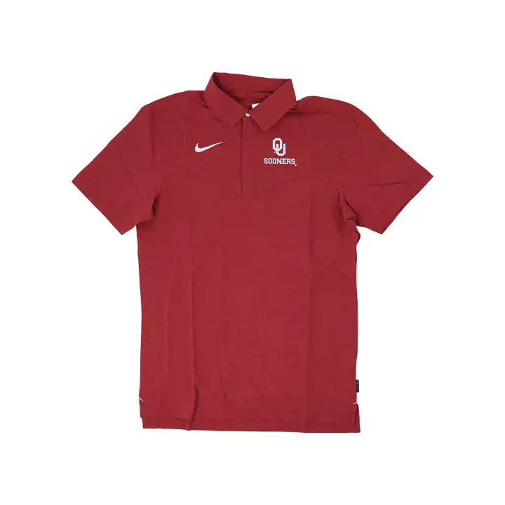 Polo Oklahoma Sooners NCAA Drifit Entraîneurs 22 Cramoisi