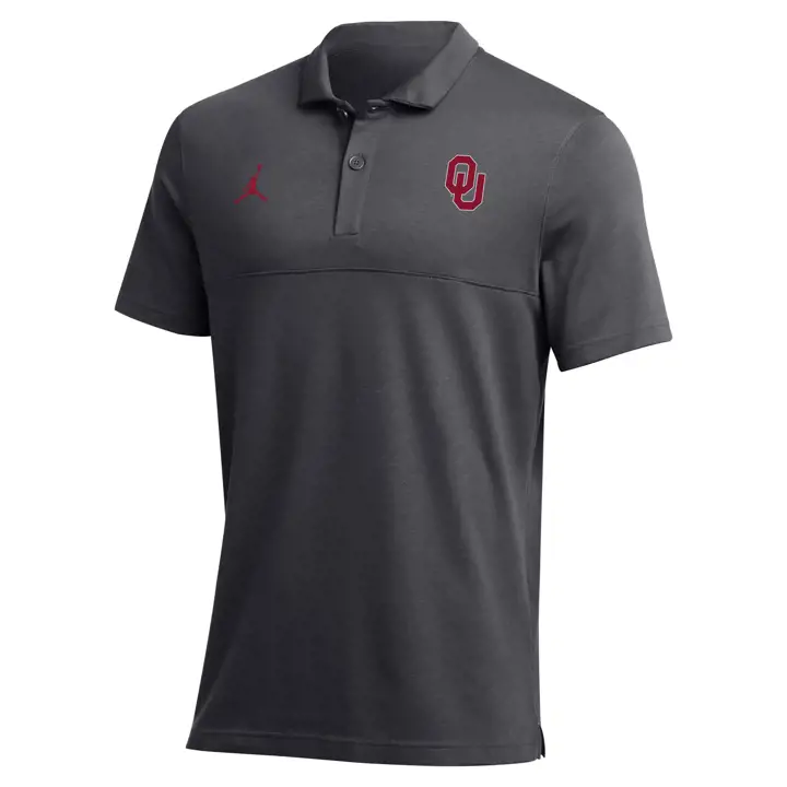 Polo Oklahoma Sooners NCAA Dri-fit Colorblock 22 Anthracite