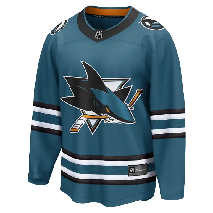 Maillot NHL Breakaway des Sharks de San Jose sarcelle