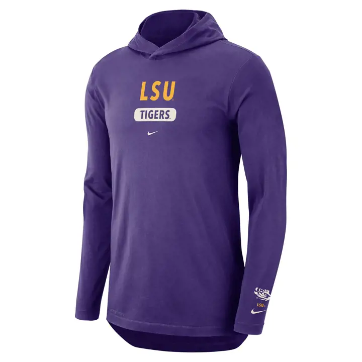 T-shirt à capuchon L.S.U. NCAA Drifit manches longues 22 ANTHRACITE