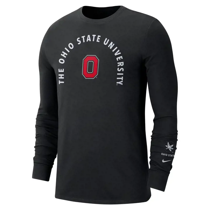 T-shirt à manches longues Ohio State Buckeyes NCAA saisonnier 22 BLK