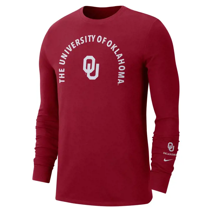 T-shirt à manches longues de saison NCAA Oklahoma Sooners 22 CRIM