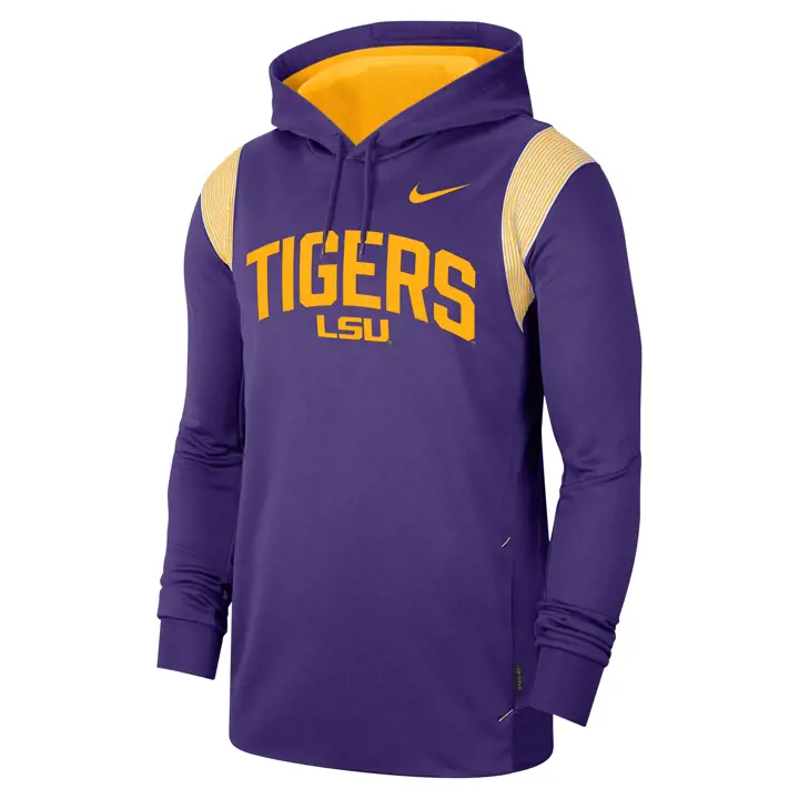 L.S.U. NCAA sweat à capuche Therma Sideline 22 violet