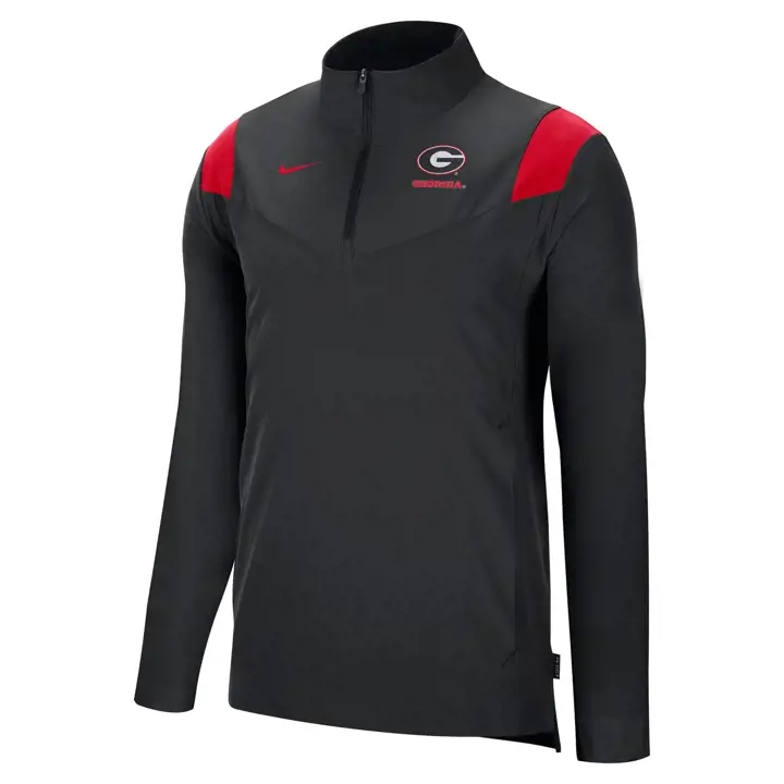Veste légère d'entraîneur NCAA Georgia Bulldogs 22 blk