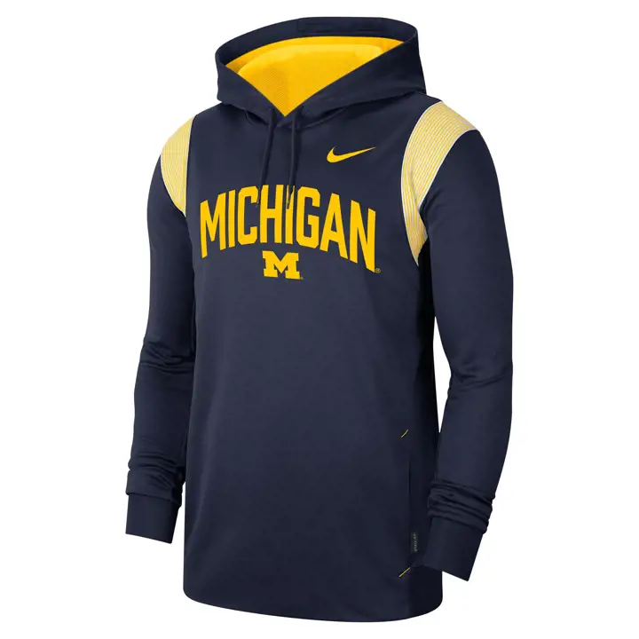 Sweat à capuche Nike Therma Sideline Michigan Wolverines NCAA 2