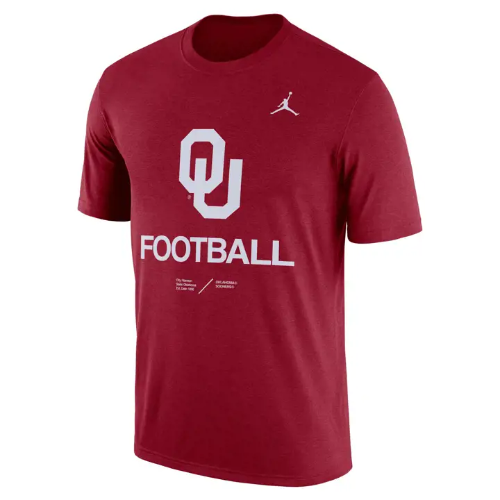 T-shirt « Team Issue » Oklahoma Sooners NCAA Legend 22 – cramoisi