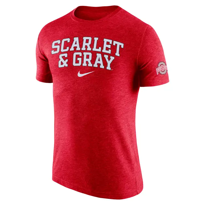 T-shirt Triblend Ohio State Buckeyes NCAA Slogan 22 Rouge
