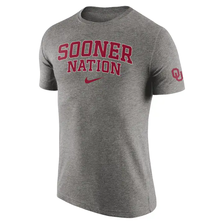 T-shirt Triblend à slogan Oklahoma Sooners NCAA 22 dkgry